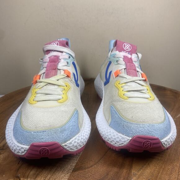GFore MG4X2 Womens White Blue Pink Size 7 Lightweight Mesh Golf Shoes G4LF21EF40 - Picture 4 of 10